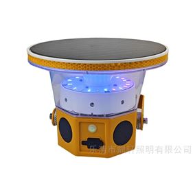 TFN7483IP65绿激光语音有电危险太阳能声光警示灯