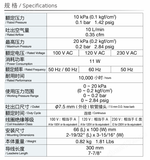 NITTO日東工器AC線性驅(qū)動隔膜泵 壓縮泵專用