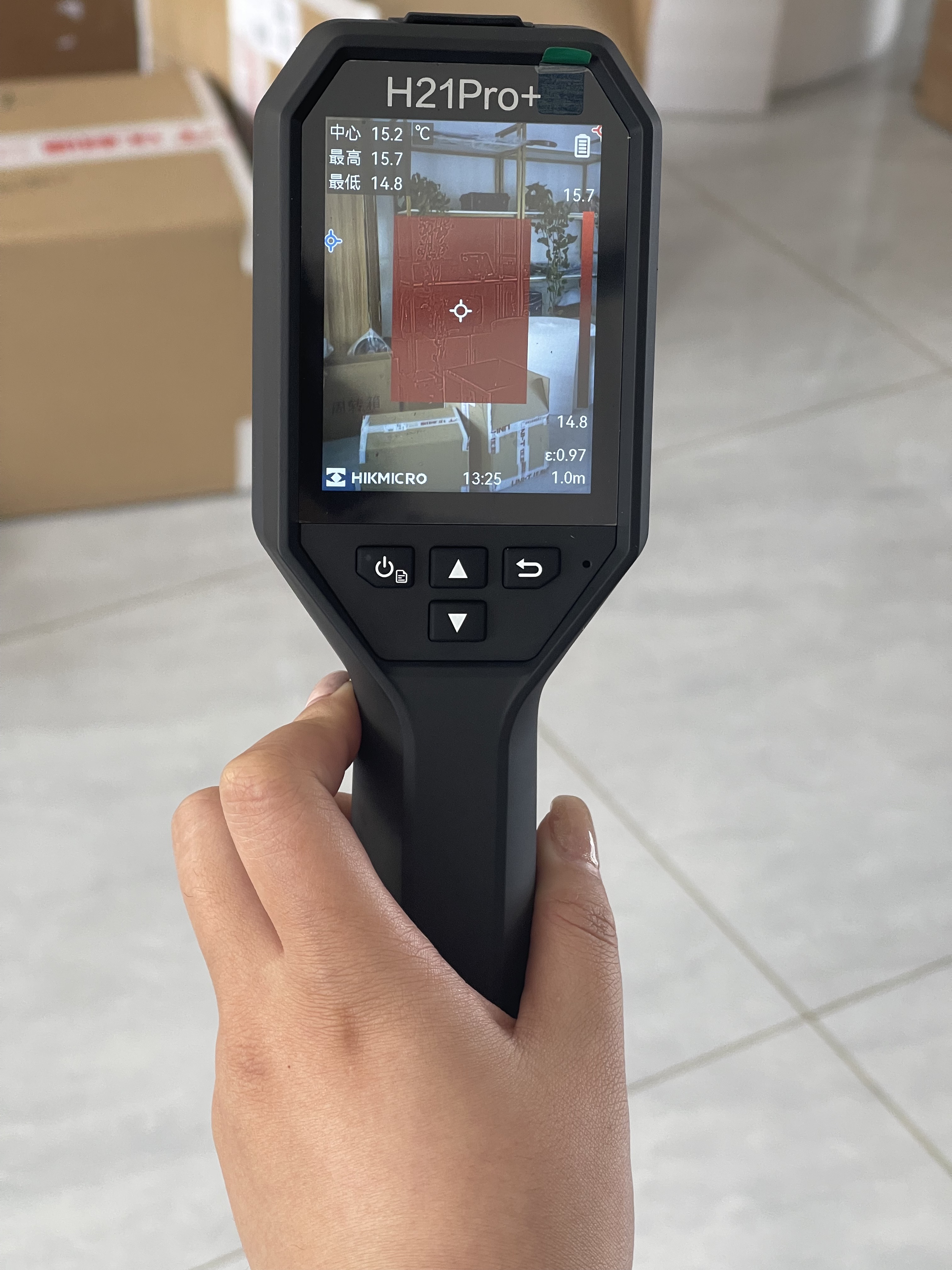 H21PRO+手持測溫熱像儀 效探測目標溫度變化