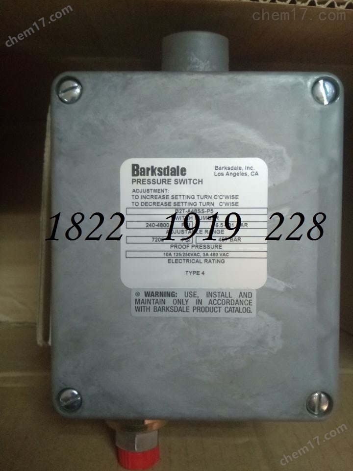 BARKSDALE BPS34GVM0400BP | 電子式壓力開關