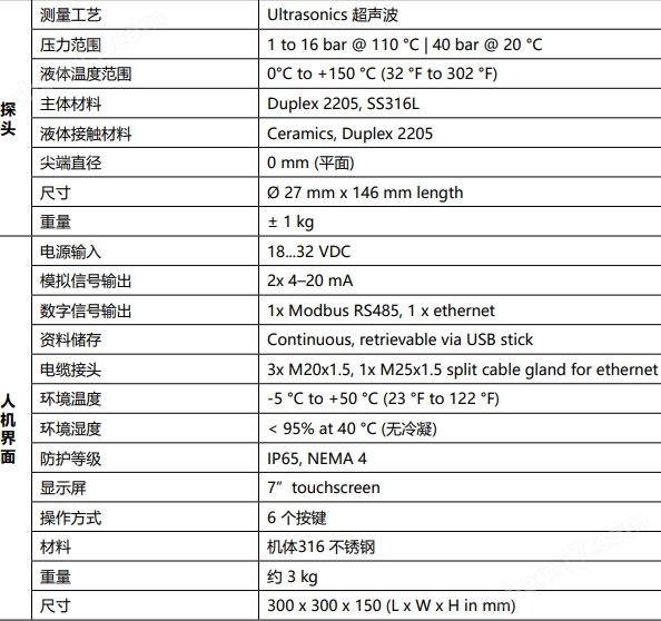 RHOSONICS羅森尼克斯  漿料密度計(jì) 寧波