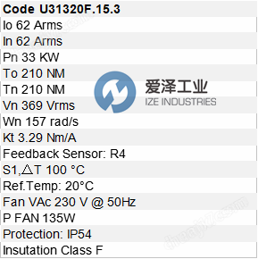 PHASE電機U31320F.15.3