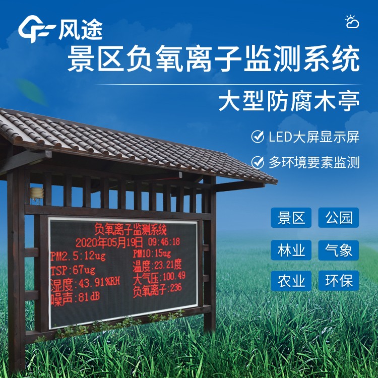 森林公園環(huán)境負(fù)氧離子監(jiān)測站