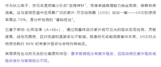 色谱人追剧图鉴:《唐朝诡事录》的液相检测器天团