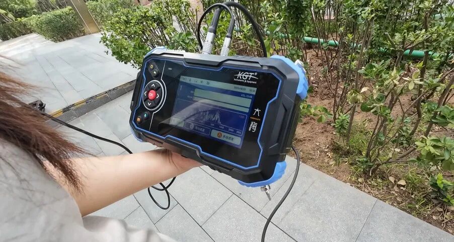 聽漏儀測試現(xiàn)場