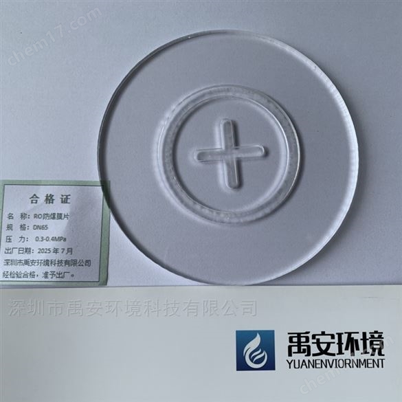 RO系統(tǒng)有機玻璃防爆膜DN650.1MPa-0.4MPa