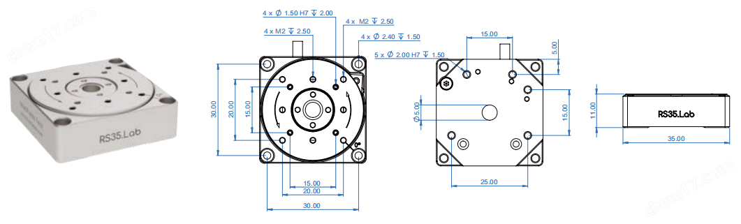 image.png 線性/垂直/升降/旋轉/角擺位移臺Lab系列