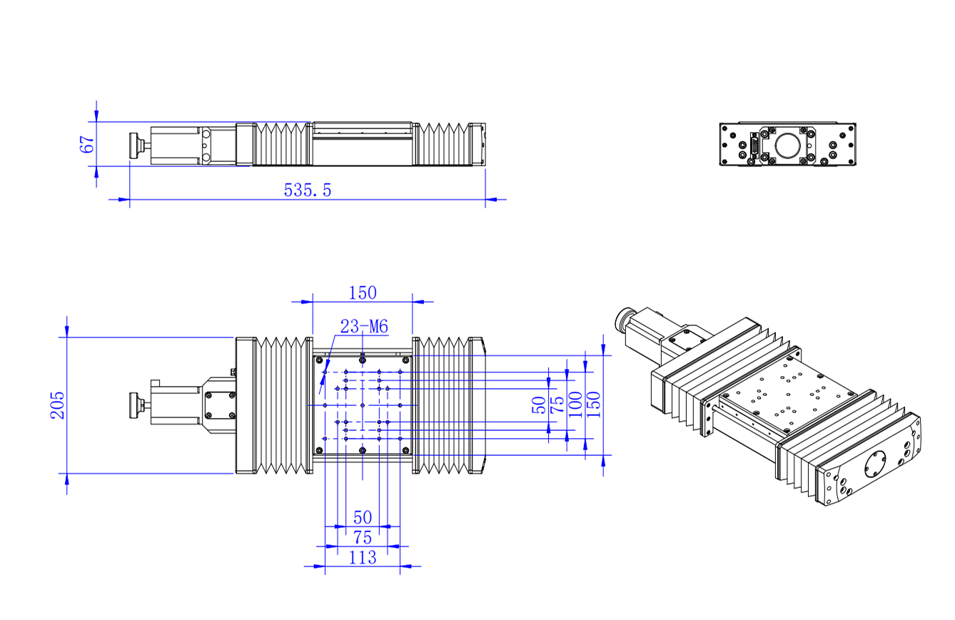 高精度电动平移台 位移台 电动滑台